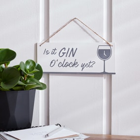 Gin O Clock Plaque