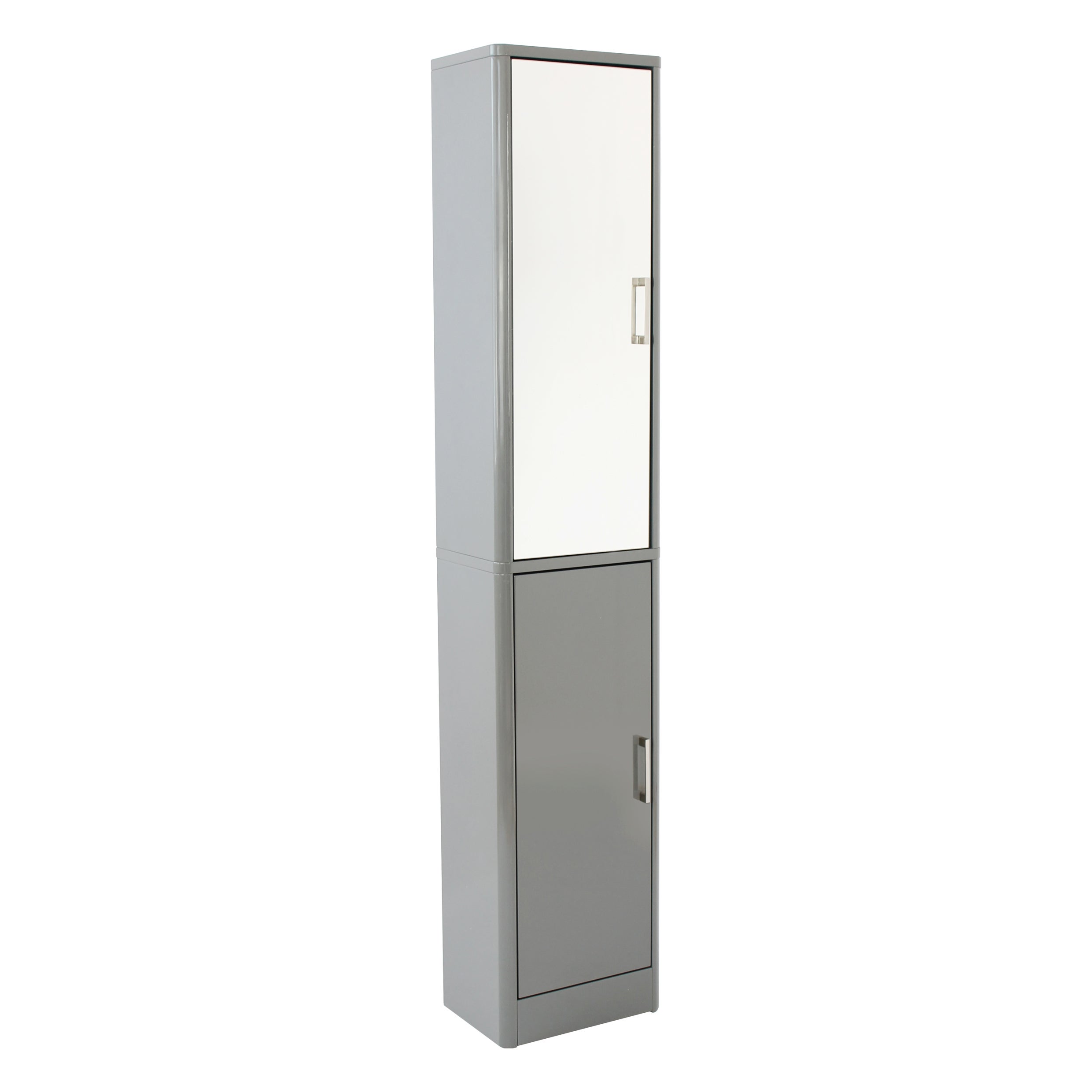 Image of Sicily Grey Tall Cabinet Grey