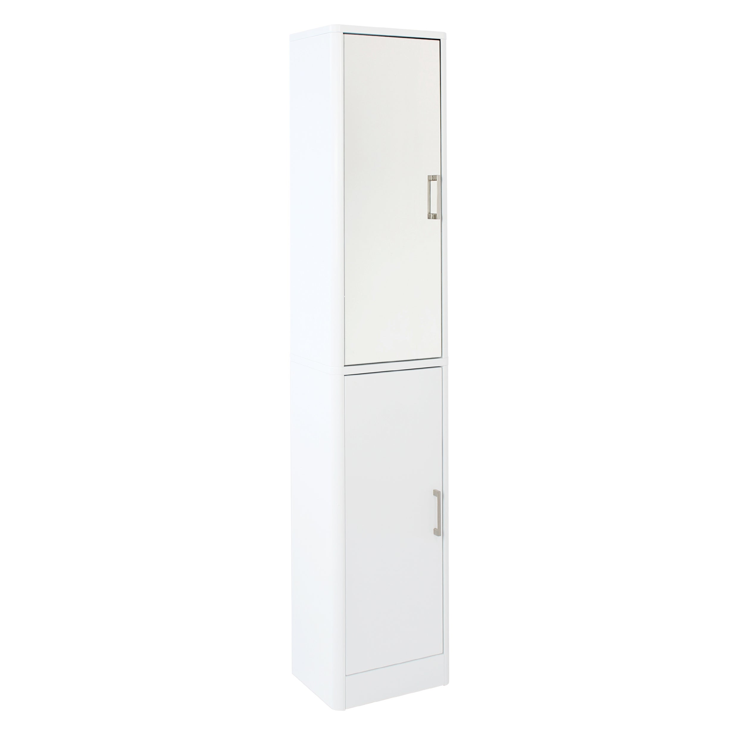 Image of Sicily White Tall Cabinet White