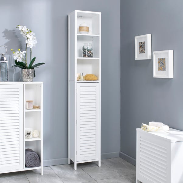 White Tuscany Tall Cabinet