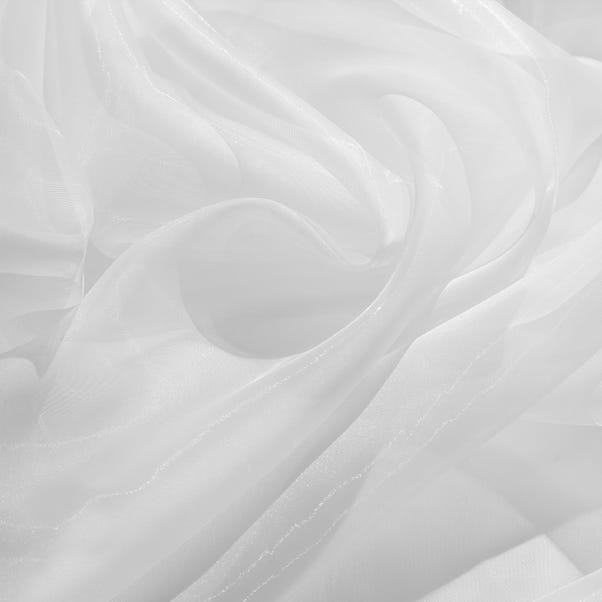 By the Metre White Organza Fabric