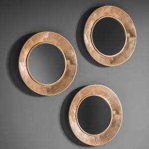 Cedar & Sage Set Of 3 Vienna Round Wall Mirrors
