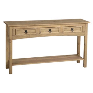 Corona 3 Drawer Console Table