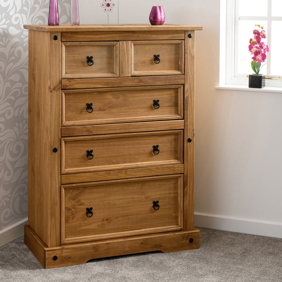Click to view product details and reviews for Corona 5 Drawer Chest Pine.