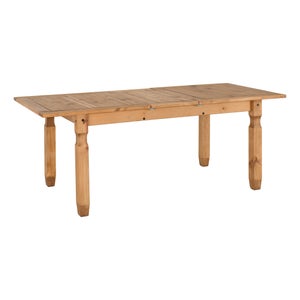 Corona 6-8 Seater Rectangular Extendable Dining Table- Pine