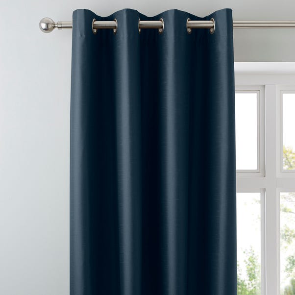 Nova Dark Blue Blackout Eyelet Curtains Dunelm Nova Dark Blue Blackout Eyelet Curtains