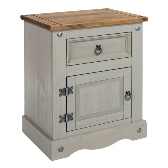 Dunelm grey bedside table sales