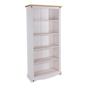 Corona Tall Bookcase- White