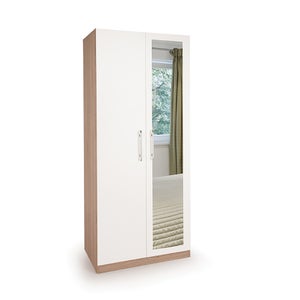 Hydge Double Wardrobe- White