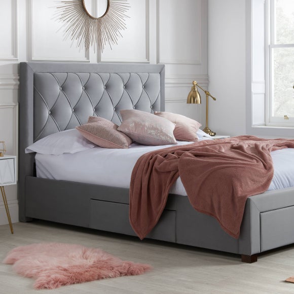 Woodbury Fabric Bed Frame | Dunelm