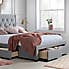 Woodbury Grey Fabric Bed Frame  undefined