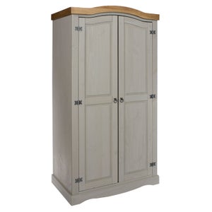 Corona Double Wardrobe- Pine