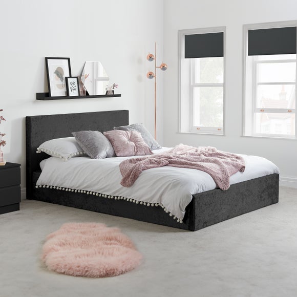 Crushed velvet bed deals dunelm