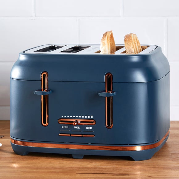 navy kettle and toaster set