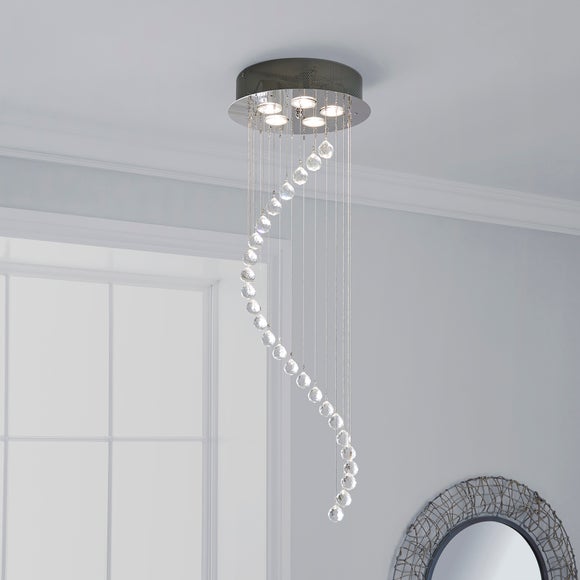 glass droplet light fitting