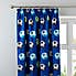 Catherine Lansfield Blue Football Pencil Pleat Curtains  undefined
