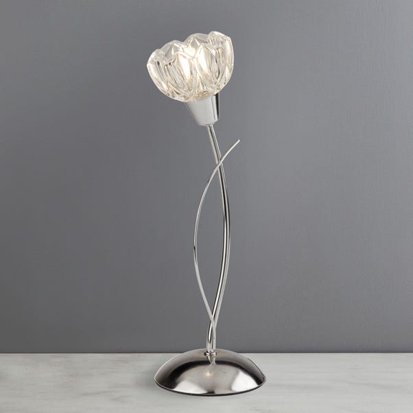 Ceccano Flower Glass Table Lamp Dunelm Ceccano Flower Glass Table Lamp Dunelm, Girly Table Lamps