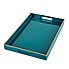 Rectangle Teal Tray Teal (Blue)