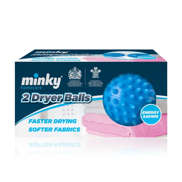 Pack of 2 Minky Dryer Balls Blue