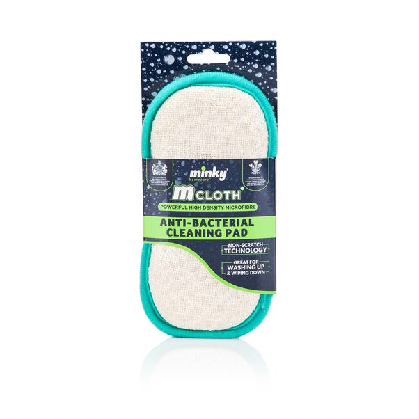 Minky M-Cloth Dual Sided Anti-Bacterial Cleaning Pad Off-White