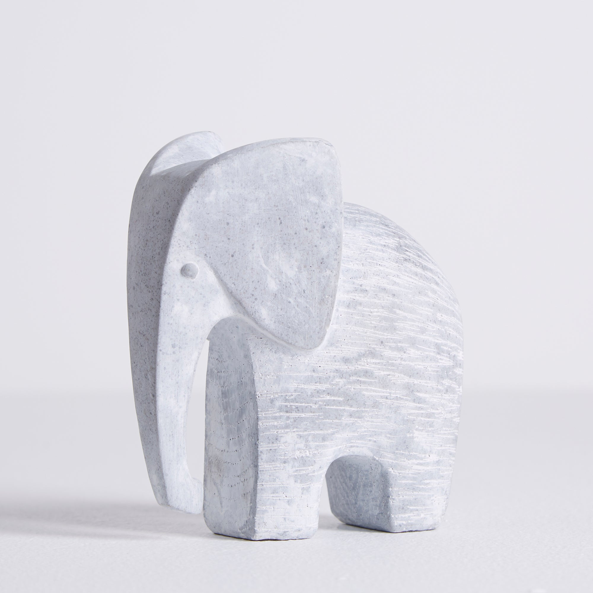 Elephant Concrete Effect Resin Ornament