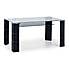 Greenwich Glass Dining Table Black