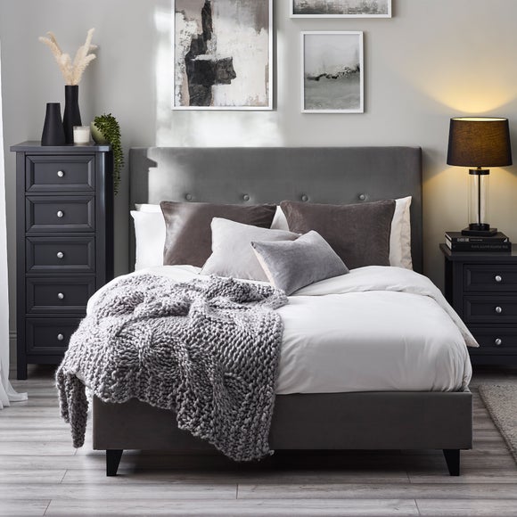 Dunelm deals grey bed