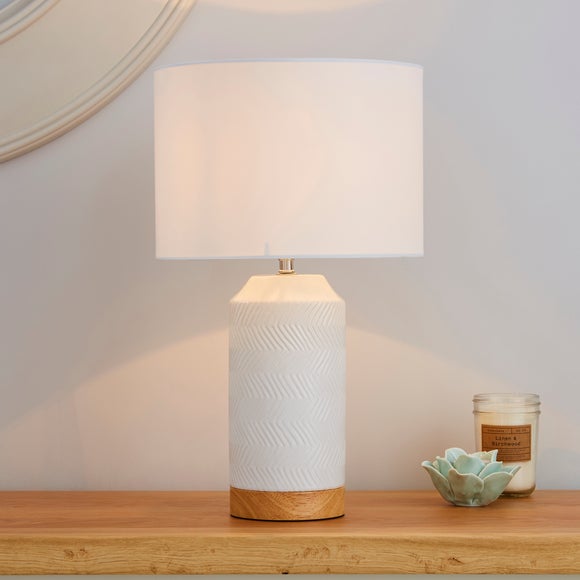 dunelm table lamp shades cream