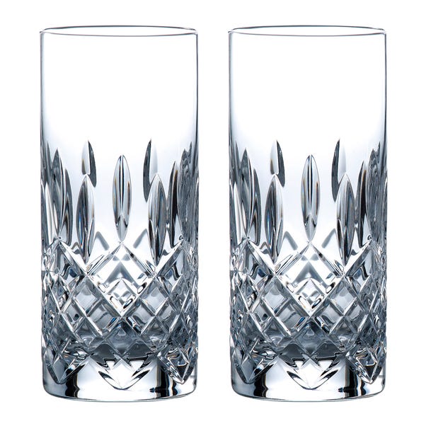 Set of 2 Royal Doulton Highclere Hiball Glasses Clear