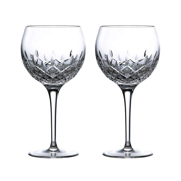 diamond cut gin glasses