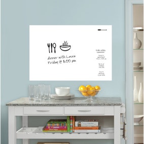 Wallpops Self Adhesive White Dry Erase Message Board