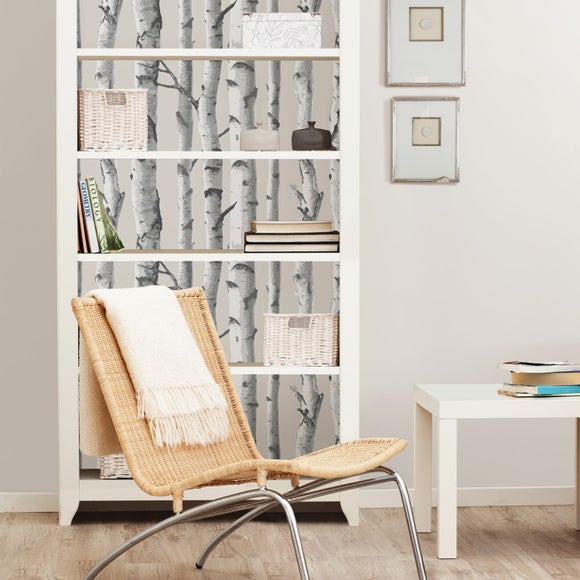 NuWallpaper Birch Tree Vinyl Peel  Stick Wallpaper Roll Covers 3075 Sq  Ft NU1650  The Home Depot