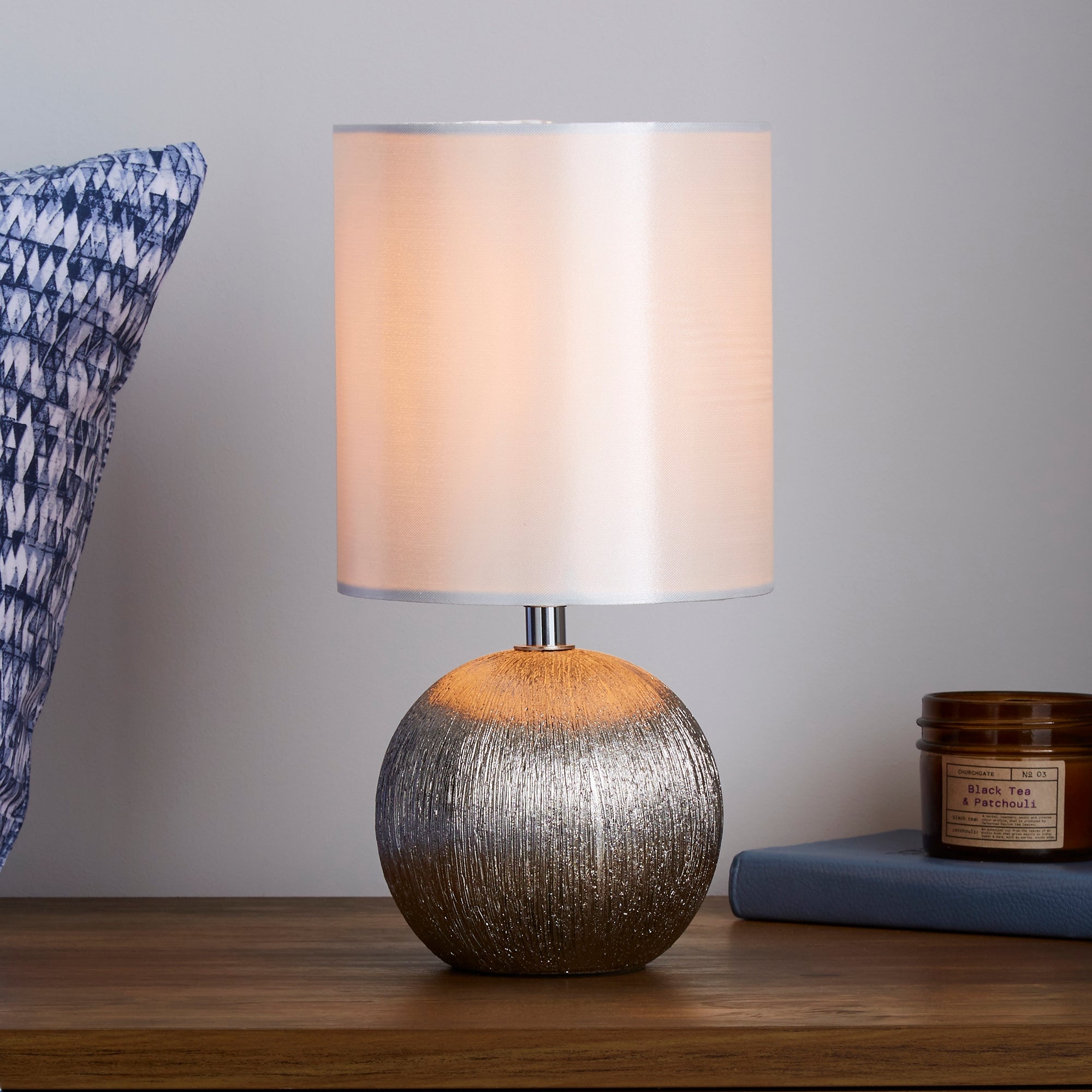 Adana Mini Ceramic Ivory Touch Dimmable Table Lamp
