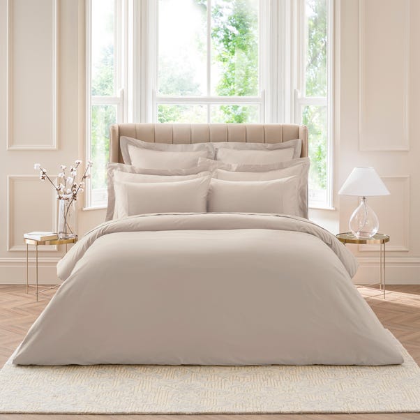 Dorma 300 Thread Count 100 Cotton Sateen Plain Natural Duvet