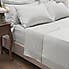 Dorma 300 Thread Count 100% Cotton Sateen Plain Flat Sheet White undefined