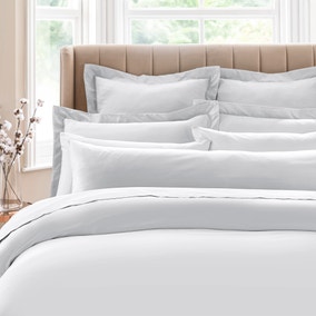 Dorma 300 Thread Count 100% Cotton Sateen Plain Bolster Pillowcase