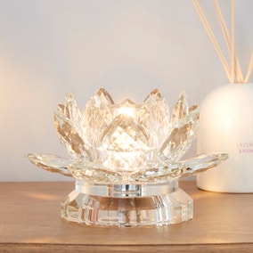Dorma Cassali Lotus Flower Crystal Table Lamp