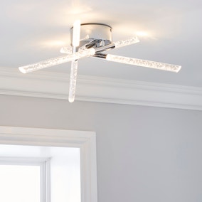Tassani 6 Light Integrated LED Bubble Acrylic Ceiling Fitting