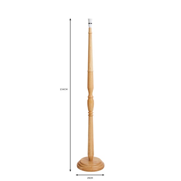 legoli turned wood floor lamp base