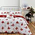 Catherine Lansfield Robins Red Duvet Cover and Pillowcase Set  undefined