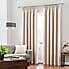 Luna Brushed Natural Blackout Pencil Pleat Curtains  undefined