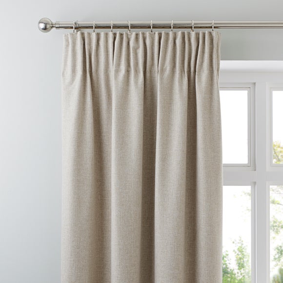 Jennings Natural Thermal Pencil Pleat Curtains | Dunelm