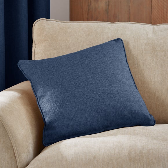 navy cushions dunelm