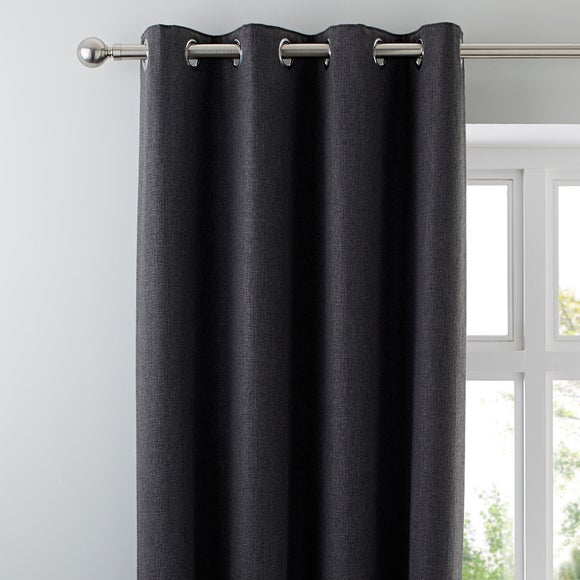 black cotton curtains