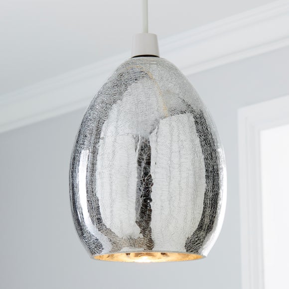 Akola Crackle Glass Easy Fit Pendant Buy Easy Fit Crackle Glass Pendant from