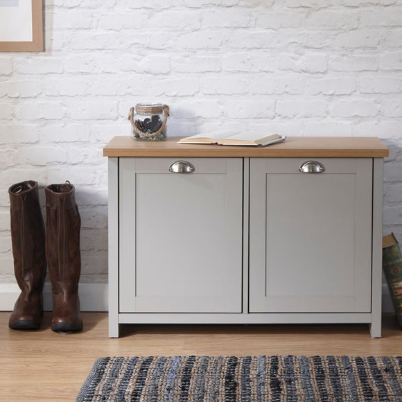 White shoe best sale cabinet dunelm