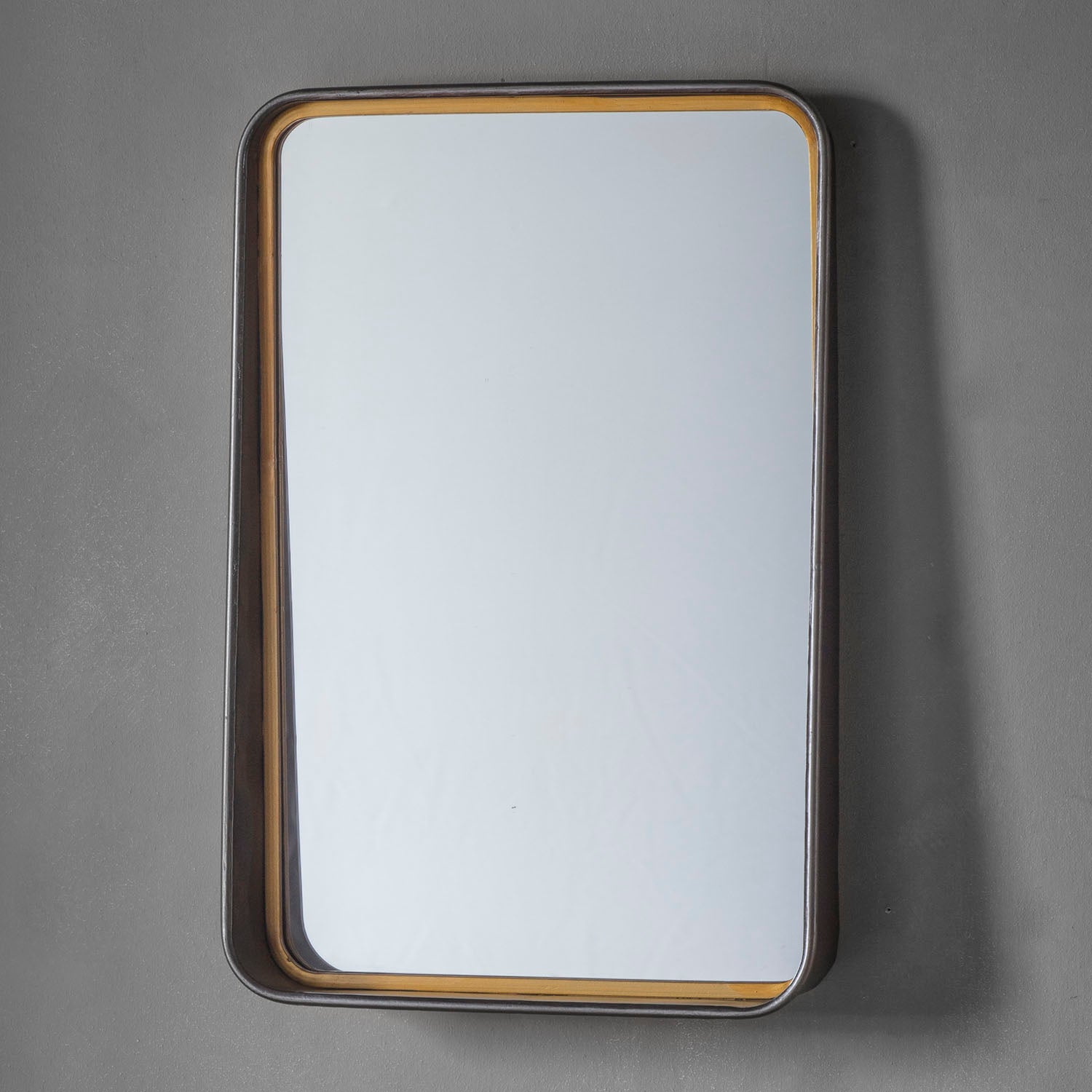 Zion Mirror 42x62cm Grey