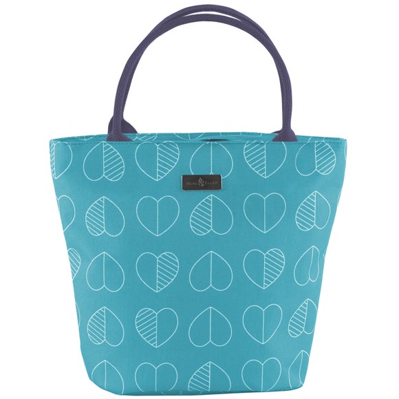 teal lunch tote
