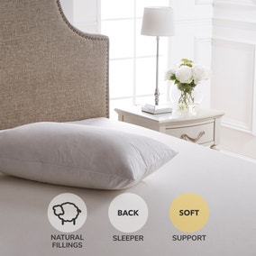 Dorma Luxurious White Goose Down Soft-Support Pillow