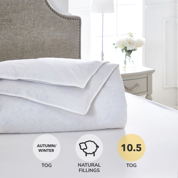 Dorma Luxurious White Goose Down 75 Tog Duvet